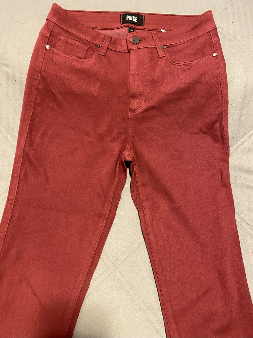 PAIGE Roseberry Hoxton Ankle High-Rise Jeggings Size 28 - Picture 3 of 5